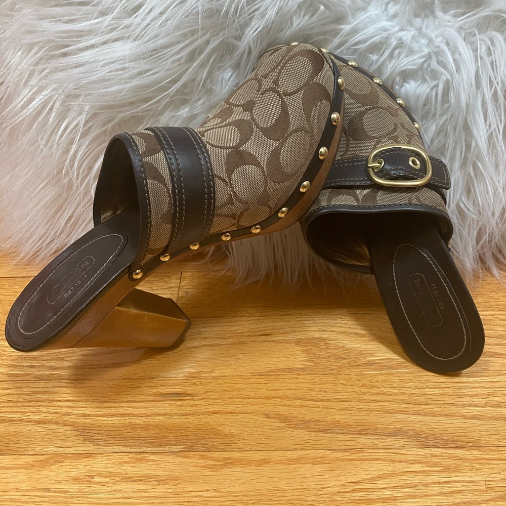 Coach Monogram Clogs - image 6